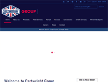 Tablet Screenshot of cartwright-group.co.uk